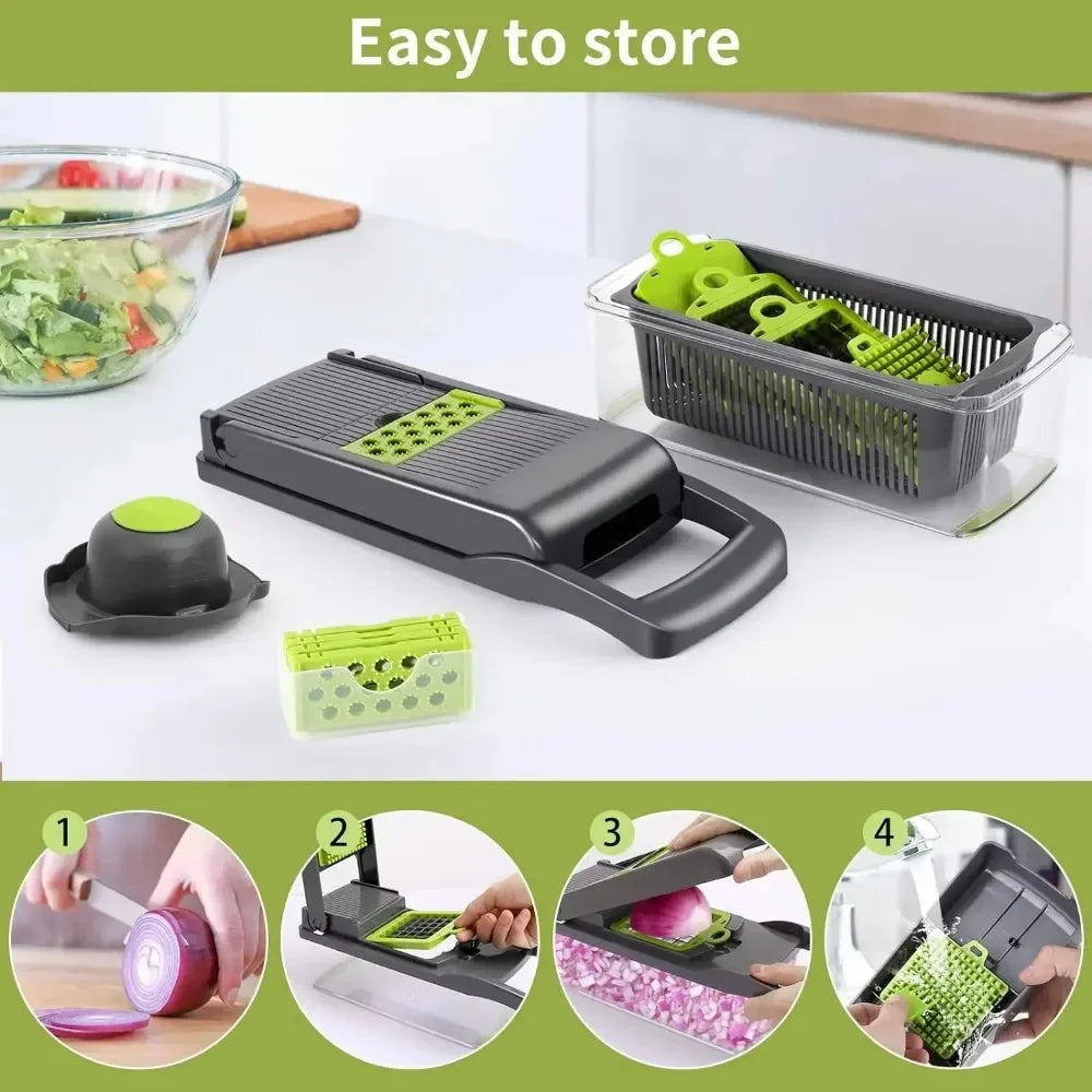Multifunctional Vegetable Chopper & Slicer