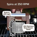 350RPM Electric Roller Grill Brush