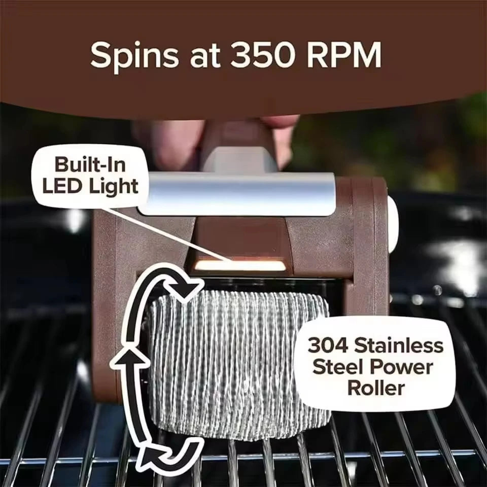 350RPM Electric Roller Grill Brush